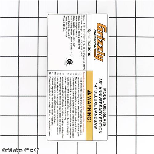 MACHINE ID LABEL