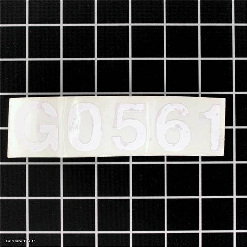 MODEL NUMBER LABEL