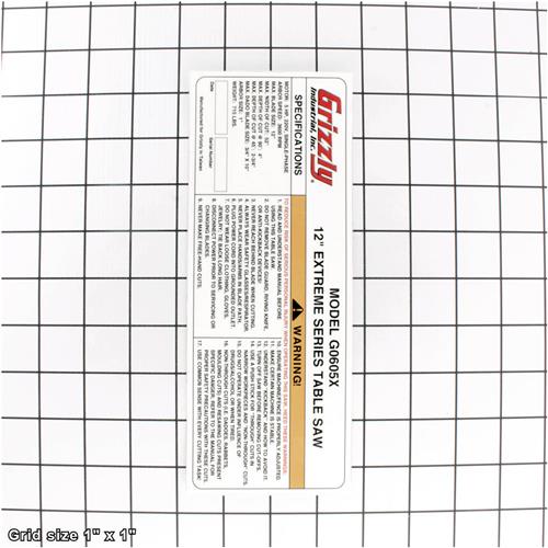MACHINE ID LABEL