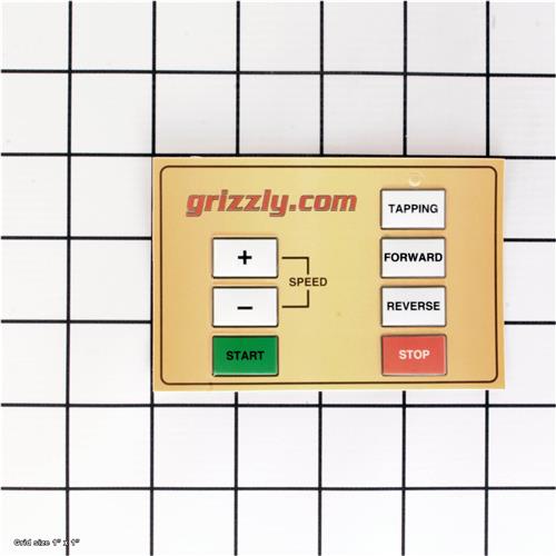 CONTROL PANEL LABEL