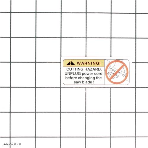 BLADE SAFETY LABEL
