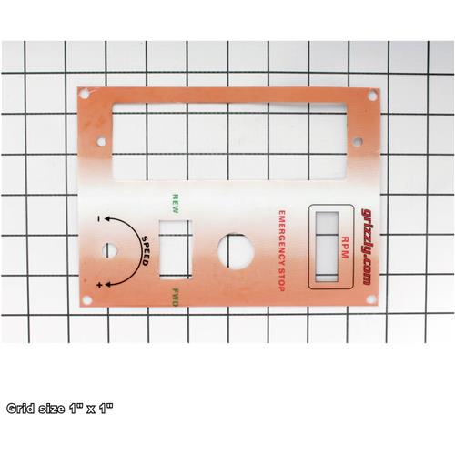 CONTROL PANEL LABEL