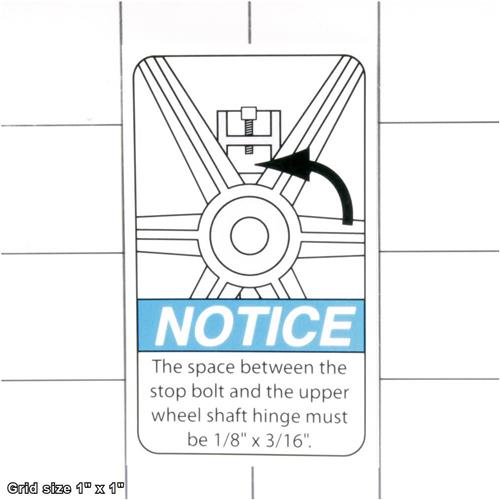 TENSION ADJUSTMENT LABEL