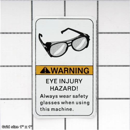 GLASSES/FACESHIELD LABEL