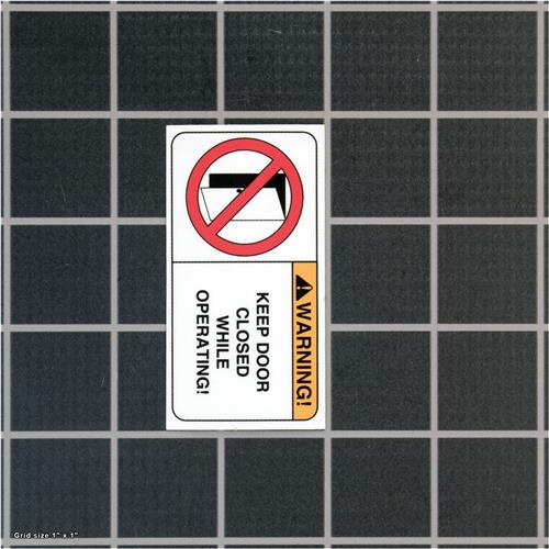KEEP DOOR CLOSED LABEL