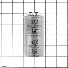 Load image into Gallery viewer, S CAPACITOR 600M 125V 1-3/4 X 3-3/8