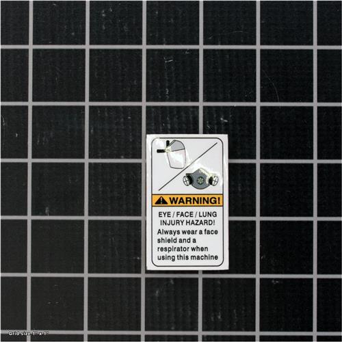GRINDING WHEEL HAZARD LABEL