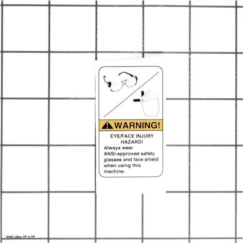 SAFETY GLASSES LABEL