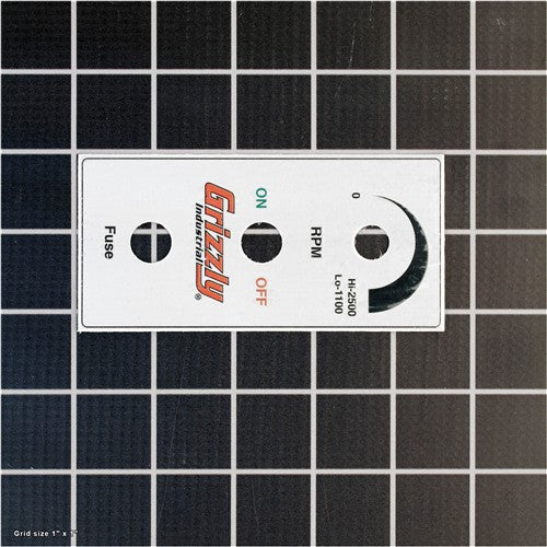 CONTROL PANEL LABEL