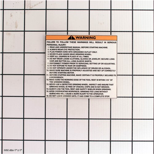 WARNING LABEL