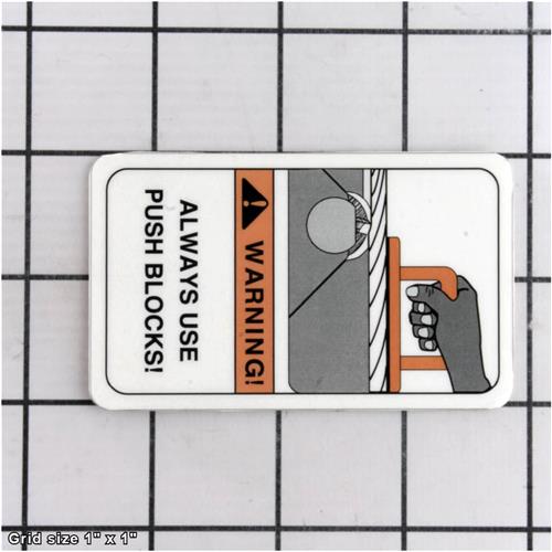 PUSH BLOCK WARNING
