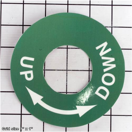 HANDWHEEL UP/DOWN LABEL