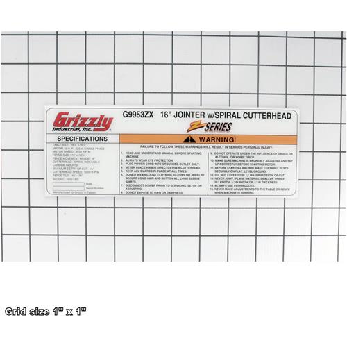 MACHINE ID LABEL