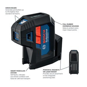 Bosch Green-Beam Five-Point Self-Leveling Alignment Laser