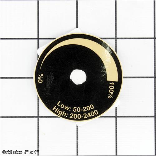 SPINDLE SPEED DIAL LABEL