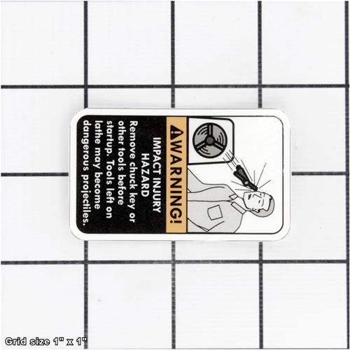 CHUCK KEY HAZARD LABEL
