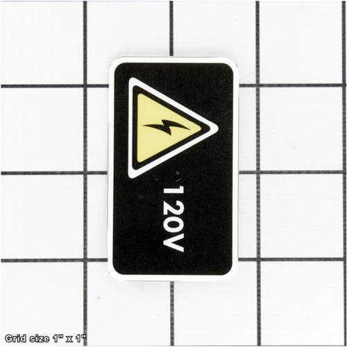 120V ELECTRICITY LABEL