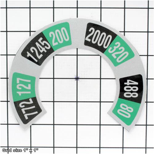 SPEED SELECTOR LABEL PLATE
