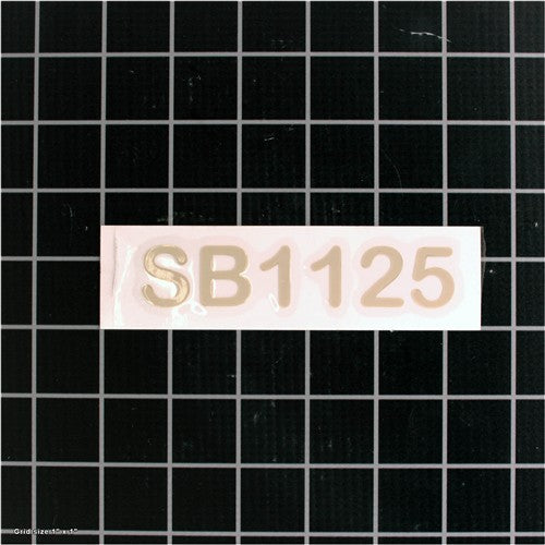 MODEL NUMBER LABEL