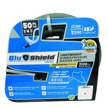 Load image into Gallery viewer, Blu Shield Rubber Pressure Washer Hose Assembly 1/4" x 50' w/ M22 Non Marking