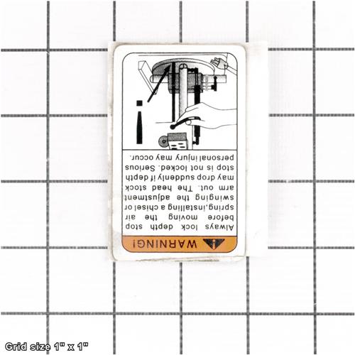 DEPTH STOP WARNING
