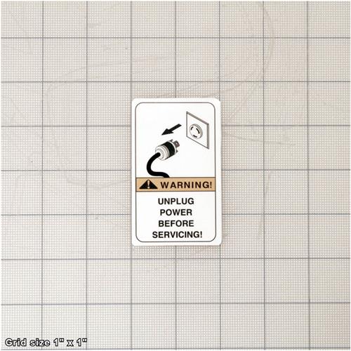 UNPLUG SANDER LABEL
