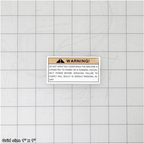 COVER REMOVAL LABEL
