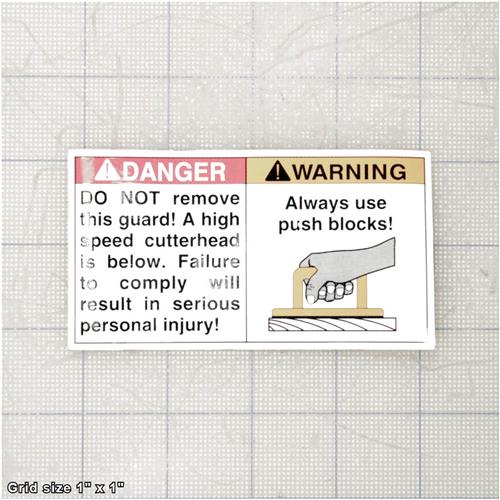 CUTTERHEAD LABEL