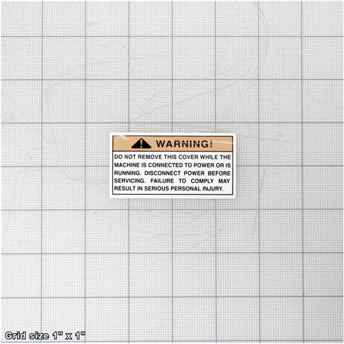COVER WARNING LABEL