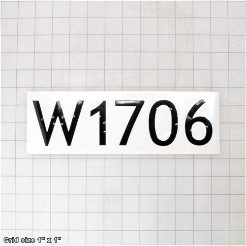 MODEL NUMBER LABEL