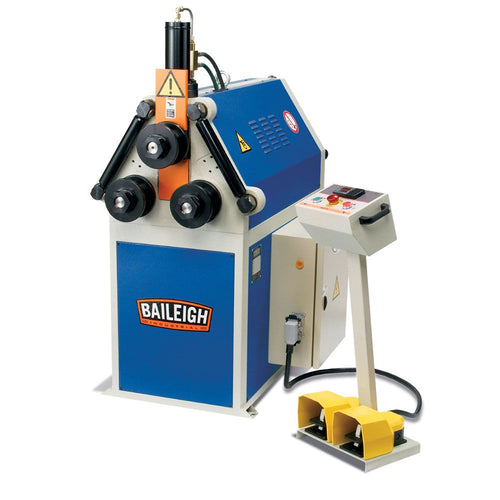 Baileigh Industrial - 220V 1Phase 60 Htz Roll Bender with Hydraulic Movement for the Top Roll