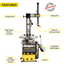 Load image into Gallery viewer, Ranger R745 Swing-Arm Tire Changer and DST30PX Wheel Balancer Package (5140319)
