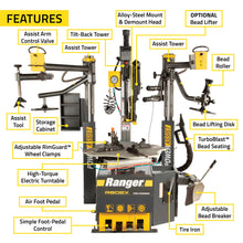 Load image into Gallery viewer, Ranger R80EX Tilt-Back Tire Changer and DST30PX Wheel Balancer Package (5140308)