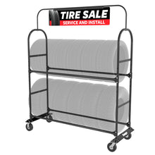 Load image into Gallery viewer, Ranger TSR-2S Heavy-Duty Mobile Tire Display Rack - 2-Tier (5216274)