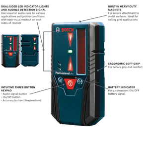 Bosch 165 Ft. Red-Beam Line Laser Receiver