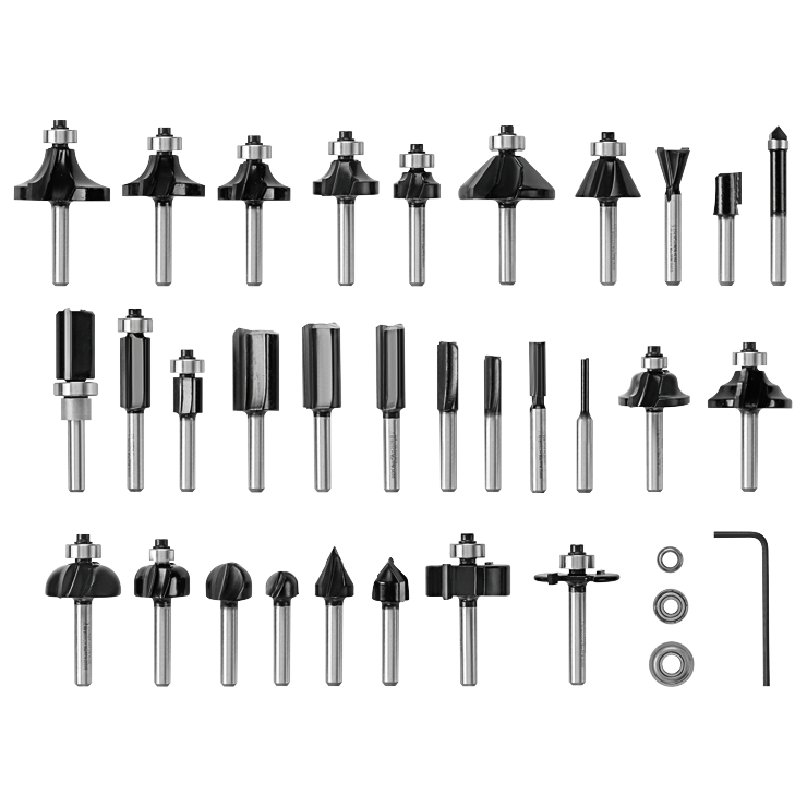 Bosch 30 pc. Carbide-Tipped Wood Router Bit Set