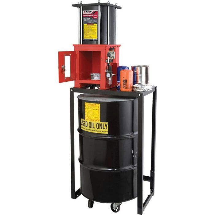 RP-20FC Oil Filter Crusher with Stand  10-Ton Capacity