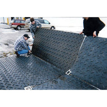 Load image into Gallery viewer, Double Round Link for Ground Protection Mats, Turn-A-Link, Galvanized — image 5 of 5