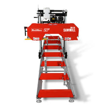 Load image into Gallery viewer, MechMaxx 26" Portable Sawmill (5x Blades Included), KOHLER CH440 429cc E-Start Gasoline Engine, 20" Board Width, 20' Track Length (13' Track Length + 6.4' Track Extension Included), SM-26