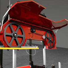 Load image into Gallery viewer, MechMaxx 32" Portable Sawmill (5 x Blades Included), HONDA GX390 389cc E-Start Gasoline Engine, 26.5" Board Width, 20' Track Length (13' Track Length + 6.4' Track Extension Included), SM-32