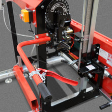 Load image into Gallery viewer, MechMaxx 32" Portable Sawmill, 420cc 15HP E-Start Gasoline Engine, 26.5" Board Width, 13' Track Length, SM-32