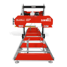 Load image into Gallery viewer, MechMaxx 32" Portable Sawmill (5 x Blades Included), HONDA GX390 389cc E-Start Gasoline Engine, 26.5" Board Width, 20' Track Length (13' Track Length + 6.4' Track Extension Included), SM-32