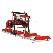 Load image into Gallery viewer, MechMaxx 32" Portable Sawmill (5 x Blades Included), HONDA GX390 389cc E-Start Gasoline Engine, 26.5" Board Width, 20' Track Length (13' Track Length + 6.4' Track Extension Included), SM-32