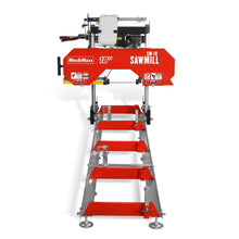 Load image into Gallery viewer, MechMaxx 18" Portable Sawmill, 212cc 7HP Gasoline Engine, 15" Board Width, 10' Track Length, SM-18