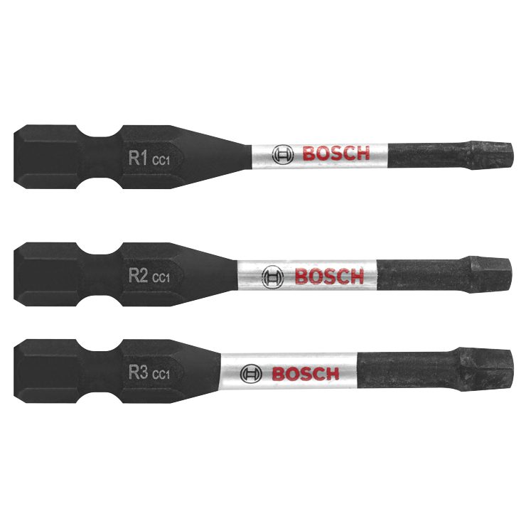 Bosch 3 pc. Driven 2 In. Impact Square Power Bit Set