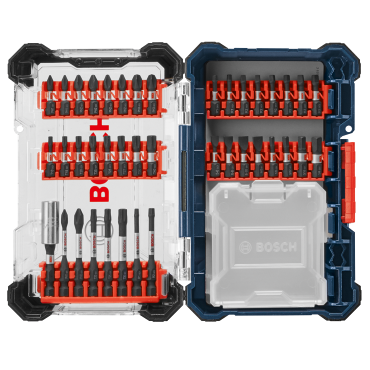 Bosch 40 pc. Driven Impact Screwdriving Custom Case Set