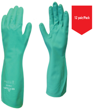 Load image into Gallery viewer, SHOWA 730 Nitrile Cotton Flock-lined Chemical Resistant Glove - 12Pr/Pk