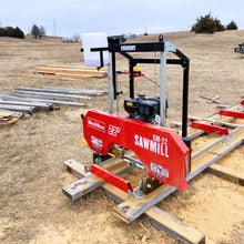 Load image into Gallery viewer, MechMaxx 22" Portable Sawmill, 274cc 8.1HP Gasoline Engine, 18" Board Width, 13' Track Length, SM-22