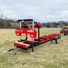 Load image into Gallery viewer, MechMaxx 36" MAX Portable Sawmill, 25HP 750cc ZONSEN V-Twin Engine, 36" Board Width, 20' Track Length, (10 x Blades Included), SM-36MAX