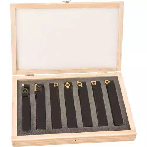 Grizzly T10295 - 7 Piece Indexable Carbide Set 5/8